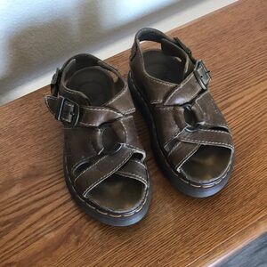 Vintage Dr Martens leather sandals with “O” ring and buckle up